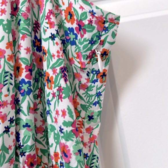 J. CREW Ruffle midi dress w/curved hem NWT - Picture 4 of 7